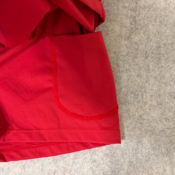 Halara Athletic Skort Shorts Red Built-In Shorts Pocket Activewear S NWT - Picture 5 of 13